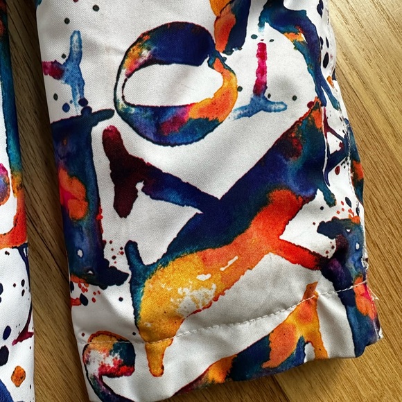 Roxy Multicolor Girls Ski Snowboard Jacket Size 12 Large L - Picture 4 of 8